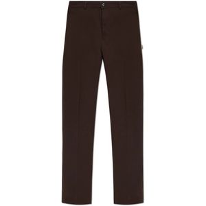 Burberry, Heren, Broeken, Bruin, Maat: S Katoen,