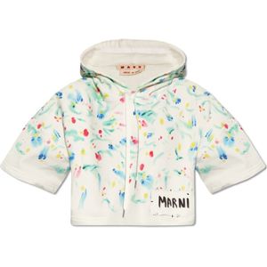 Marni, Dames, Sweatshirts & Hoodies, Wit, Maat: XS Katoen,