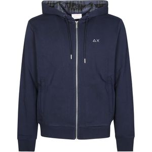 Sun68, Heren, Sweatshirts & Hoodies, Blauw, Maat: 2XL
