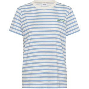 Saint Tropez, Dames, Tops, Blauw, Maat: L Katoen,