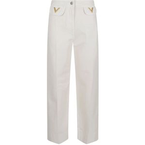 Valentino Garavani, Dames, Jeans, Wit, Maat: S Denim,