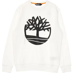 Timberland, Heren, Sweatshirts & Hoodies, Wit, Maat: XL Katoen,