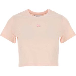 Maison Kitsuné, Dames, Tops, Roze, Maat: XS Katoen,