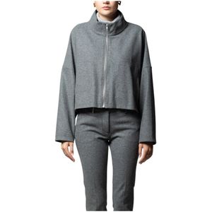 Mason's, Dames, Sweatshirts & Hoodies, Grijs, Maat: XS Wol,