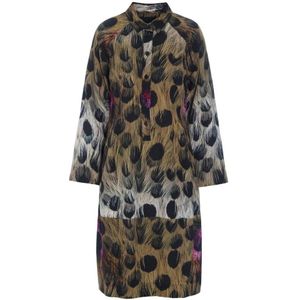 Bitte Kai Rand, Dames, Jurken, Veelkleurig, Maat: L Leer,