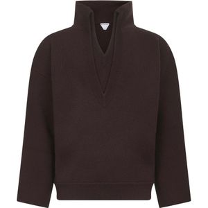 Bottega Veneta, Heren, Truien, Zwart, Maat: M Wol,