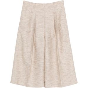 Mark Kenly Domino Tan, Dames, Korte broeken, Wit, Maat: XS Katoen,