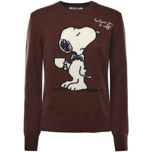 MC2 Saint Barth, Dames, Truien, Bruin, Maat: M Wol,