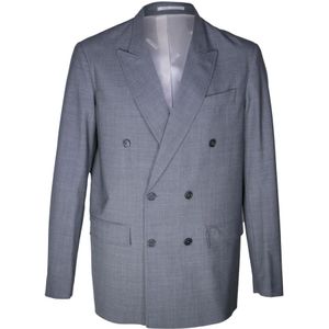 Mauro Grifoni, Heren, Jassen, Grijs, Maat: L Wol,