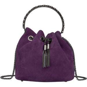 Alma EN Pena, Dames, Tassen, Paars, Maat: ONE Size Leer,
