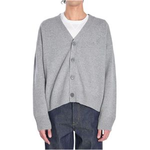 Ami Paris, Heren, Truien, Grijs, Maat: L Wol,