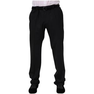 Dolce & Gabbana, Heren, Broeken, Zwart, Maat: 3XL Wol,