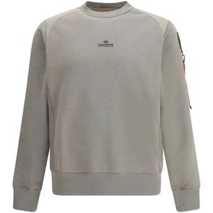 Parajumpers, Heren, Sweatshirts & Hoodies, Groen, Maat: M Katoen,