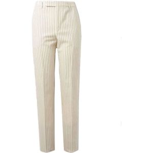 Celine - Gestreept Wollen Flared Broek - Beige - Heren