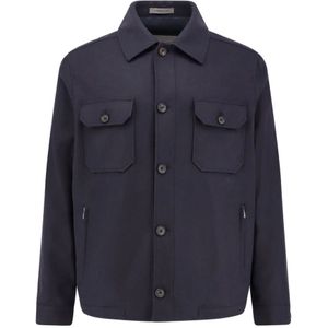 Corneliani, Heren, Jassen, Blauw, Maat: M Kasjmier,