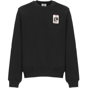 Casablanca, Heren, Sweatshirts & Hoodies, Zwart, Maat: S Katoen,
