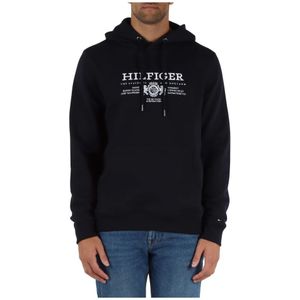 Tommy Hilfiger, Heren, Sweatshirts & Hoodies, Blauw, Maat: L Katoen,