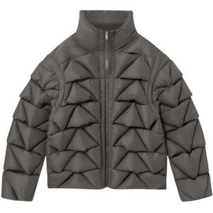 Axel Arigato, Heren, Jassen, Grijs, Maat: L Leer,