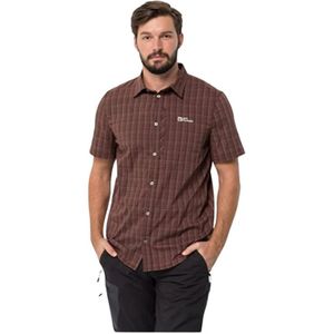 Jack Wolfskin, Heren, Overhemden, Bruin, Maat: M Wol,