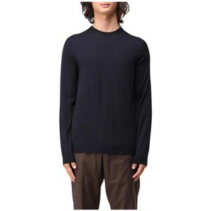 Zanone, Heren, Truien, Blauw, Maat: 3XL Wol,