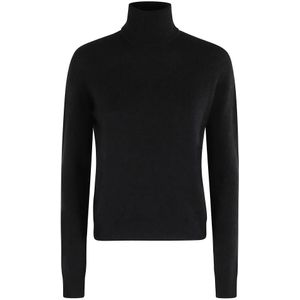 Roberto Collina, Dames, Truien, Zwart, Maat: L Kasjmier,