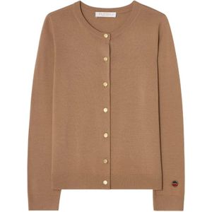 Busnel, Dames, Truien, Bruin, Maat: XS Wol,