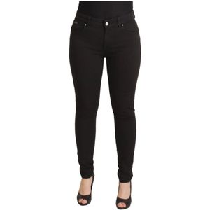 Dolce & Gabbana - Skinny Broek - Zwart - 98% Katoen 2% Spandex