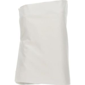 Sportmax, Dames, Tops, Wit, Maat: M Katoen,