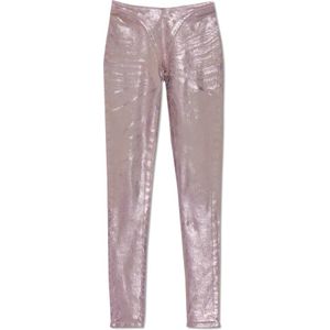 Diesel, Dames, Jeans, Paars, Maat: XS Denim,