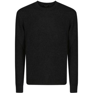 Roberto Collina, Heren, Truien, Zwart, Maat: S Wol,