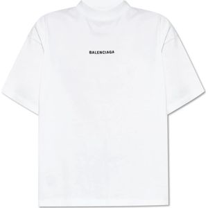 Balenciaga, Dames, Tops, Wit, Maat: 2XL Katoen,