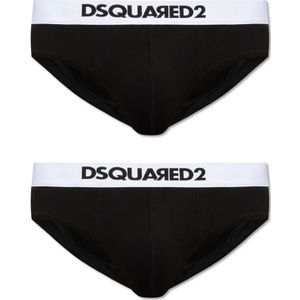 Dsquared2 Briefs twee-pack , Black , Heren , Maat: L