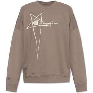 Rick Owens, Heren, Sweatshirts & Hoodies, Grijs, Maat: S Katoen,