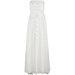 Ermanno Scervino, Dames, Jurken, Wit, Maat: XS Poliester,