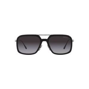 Prada Kussen vormige zonnebril , Black , unisex , Maat: 55 MM