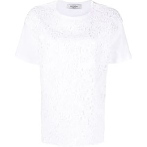 Valentino, Dames, Tops, Wit, Maat: XS Katoen,