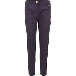 Elisabetta Franchi, Dames, Broeken, Paars, Maat: XL Katoen,