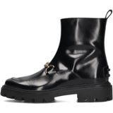Tod's - Enkellaarsjes - Zwart - Glanzende Afwerking