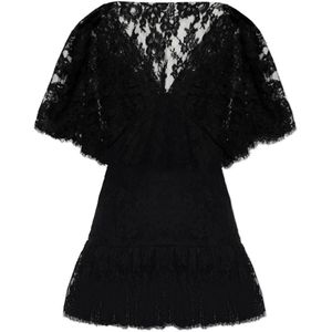 Chloé, Dames, Blouses & Shirts, Zwart, Maat: M Katoen,