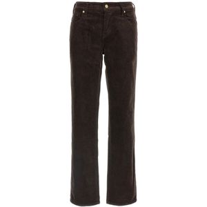7 For All Mankind, Dames, Broeken, Bruin, Maat: W24 Corduroy,