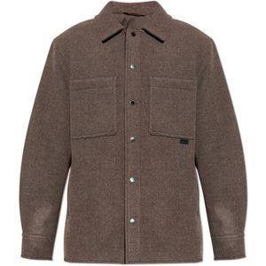 Canada Goose, Heren, Jassen, Bruin, Maat: L Wol,