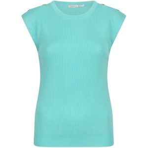 Esqualo, Dames, Tops, Blauw, Maat: XS