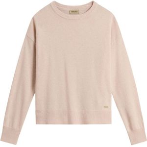 Woolrich, Dames, Truien, Roze, Maat: XL Wol,