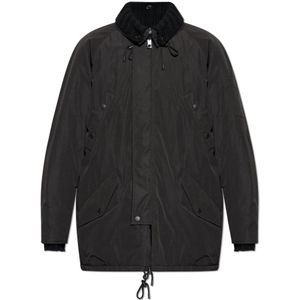 Dolce & Gabbana, Heren, Mantels, Zwart, Maat: M Leer,