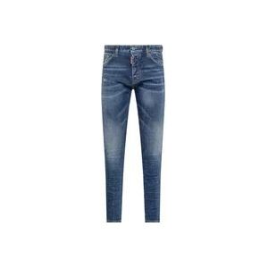 Dsquared2 Slimfit-jeans , Blue , Heren , Maat: XL