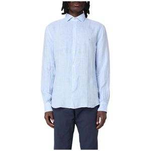 Brooksfield, Heren, Overhemden, Blauw, Maat: S Denim,