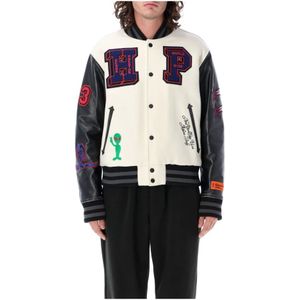 Heron Preston, Heren, Jassen, Veelkleurig, Maat: M Leer,