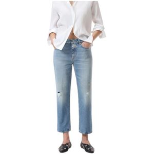 Closed, Dames, Jeans, Blauw, Maat: W24 Katoen,