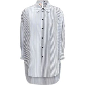 Marni, Dames, Blouses & Shirts, Veelkleurig, Maat: XS Katoen,