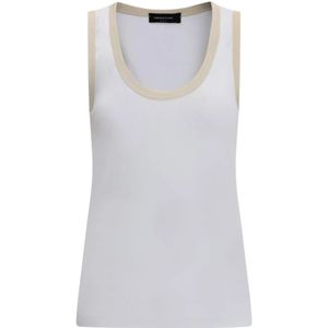 Fabiana Filippi, Dames, Tops, Wit, Maat: 2XS Katoen,